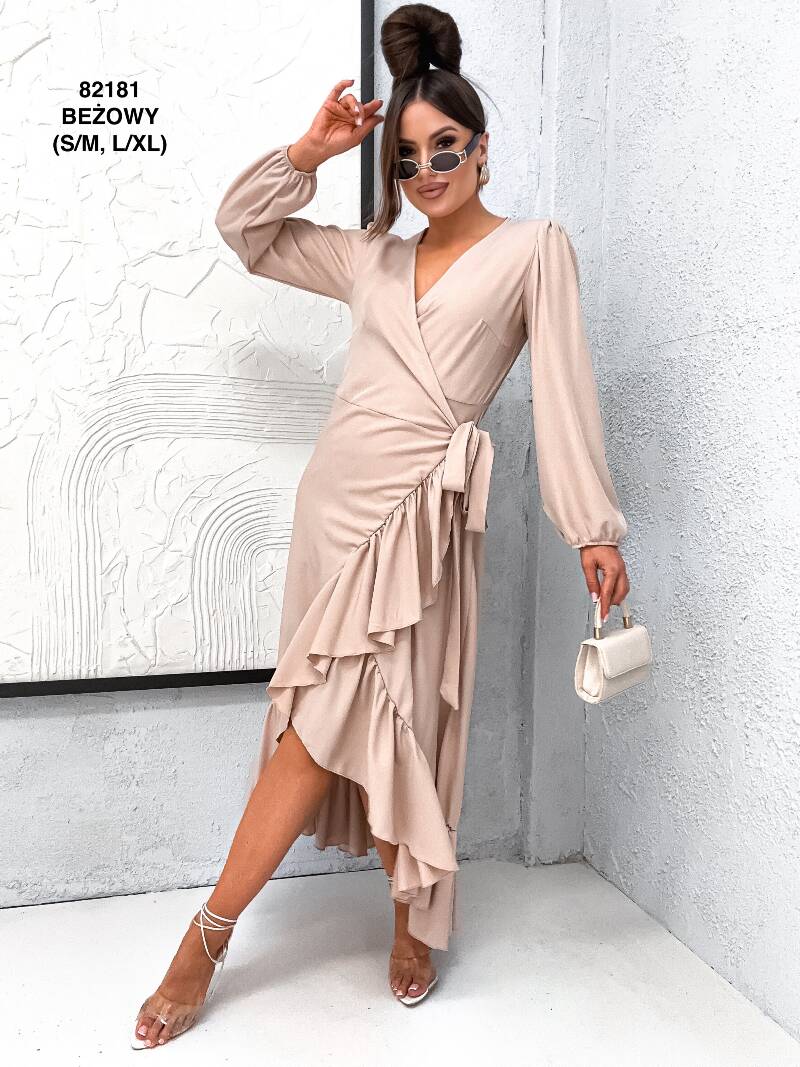 Sukienki damskie (Polska produkt) Roz S/M-L/XL Paczka 5 szt /1 Kolor